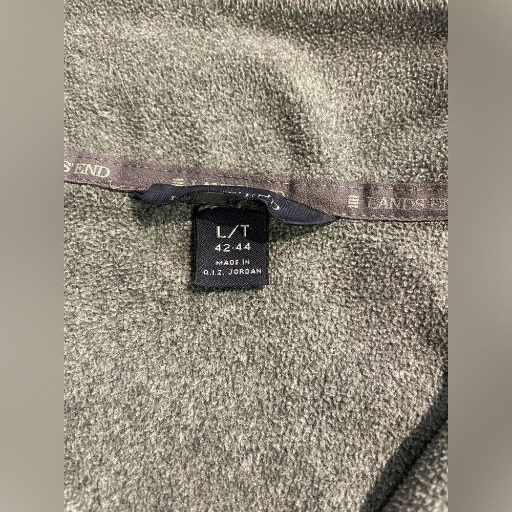 Lands End 100% Polyester Thermacheck QZip Pullover *Excellent Cond* Size L - Picture 5 of 6